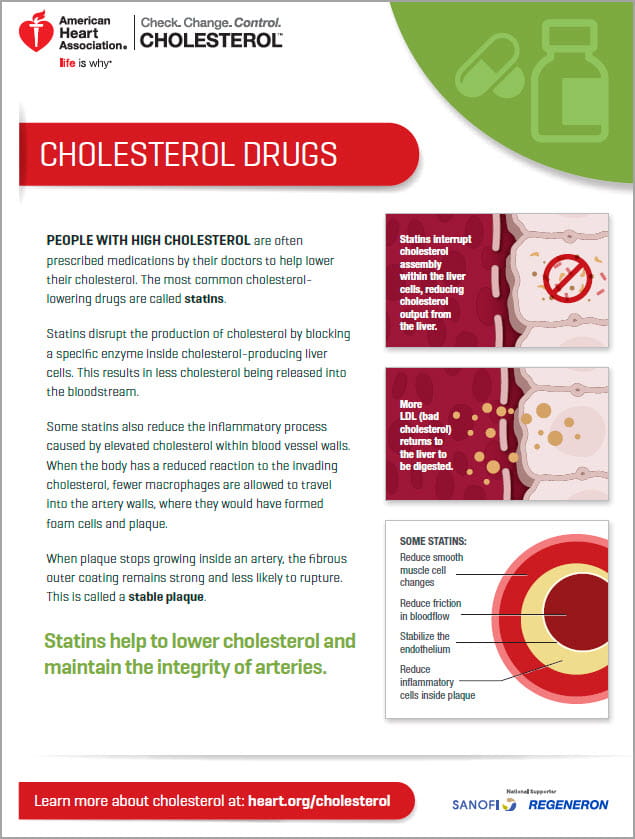 Cholesterol drugs handout